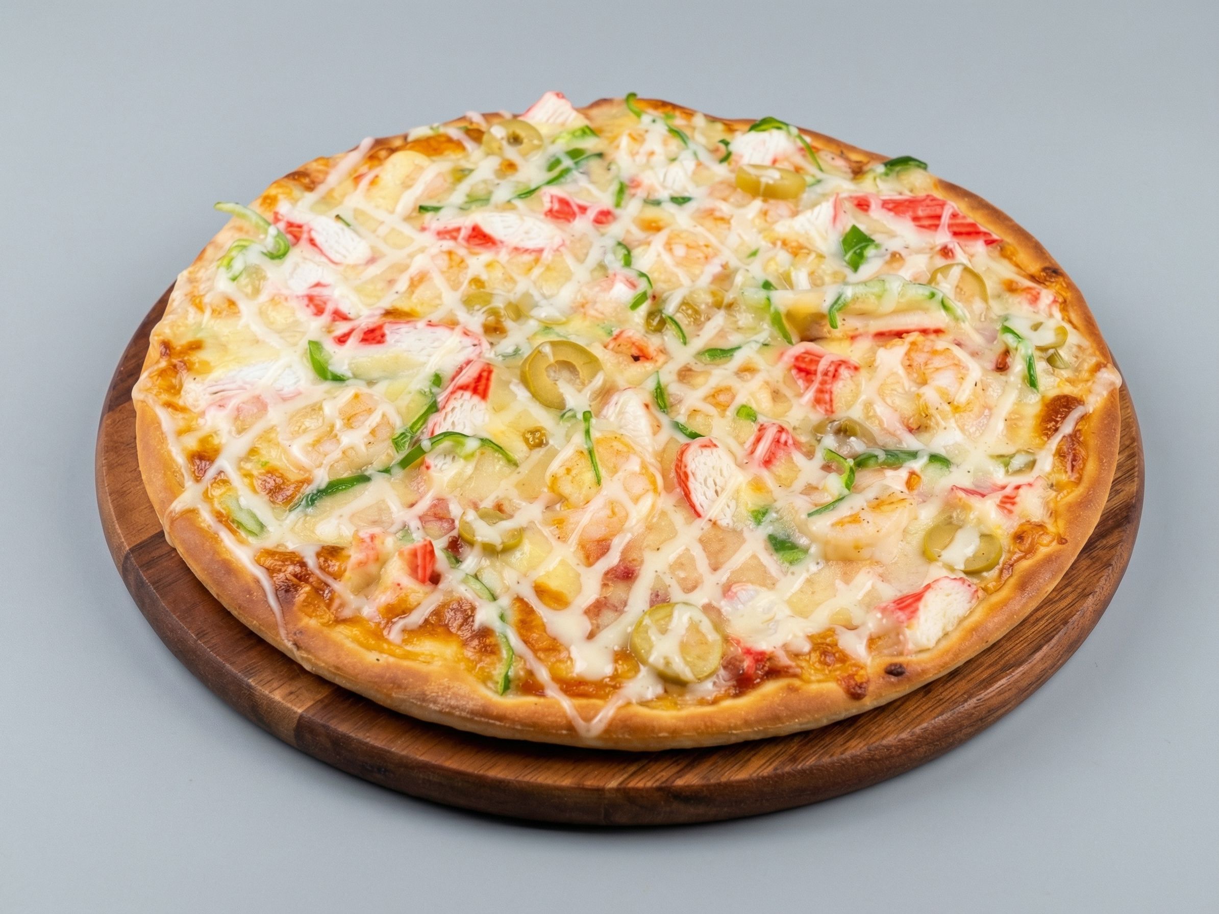 Ranch Seafood Pizza