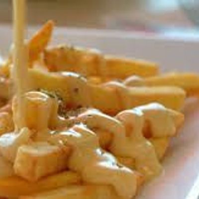 French Fries With Cheddar Cheese Sauce