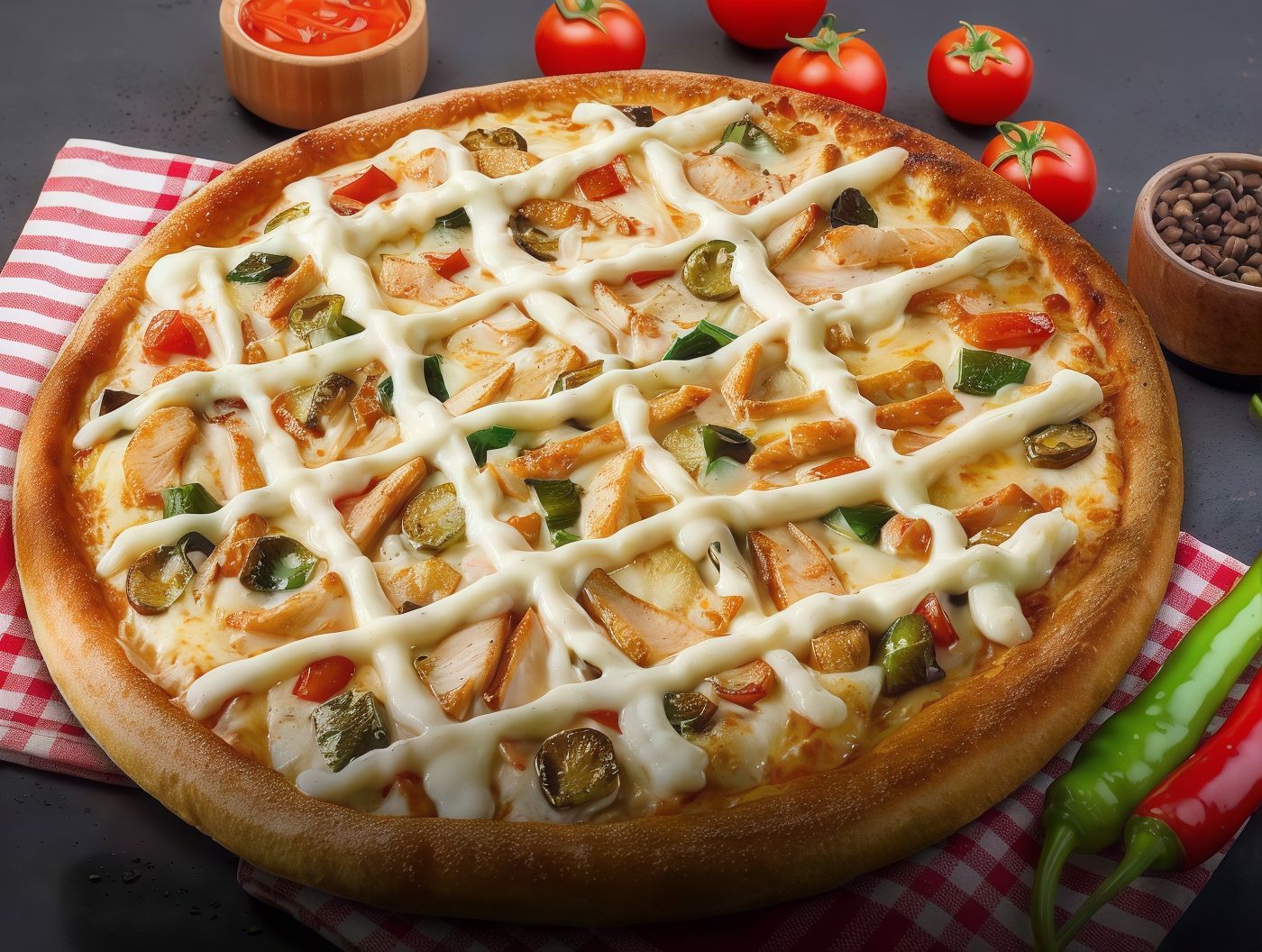 Chicken Ranch Pizza