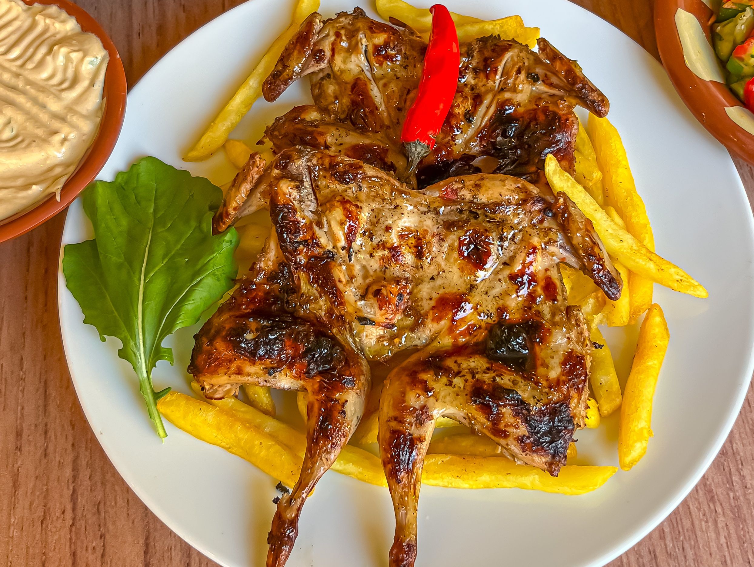 Grilled Quail Meal