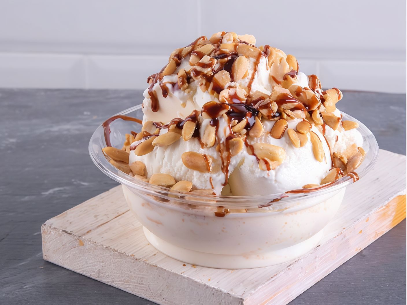 Ice Cream with Peanut Platter