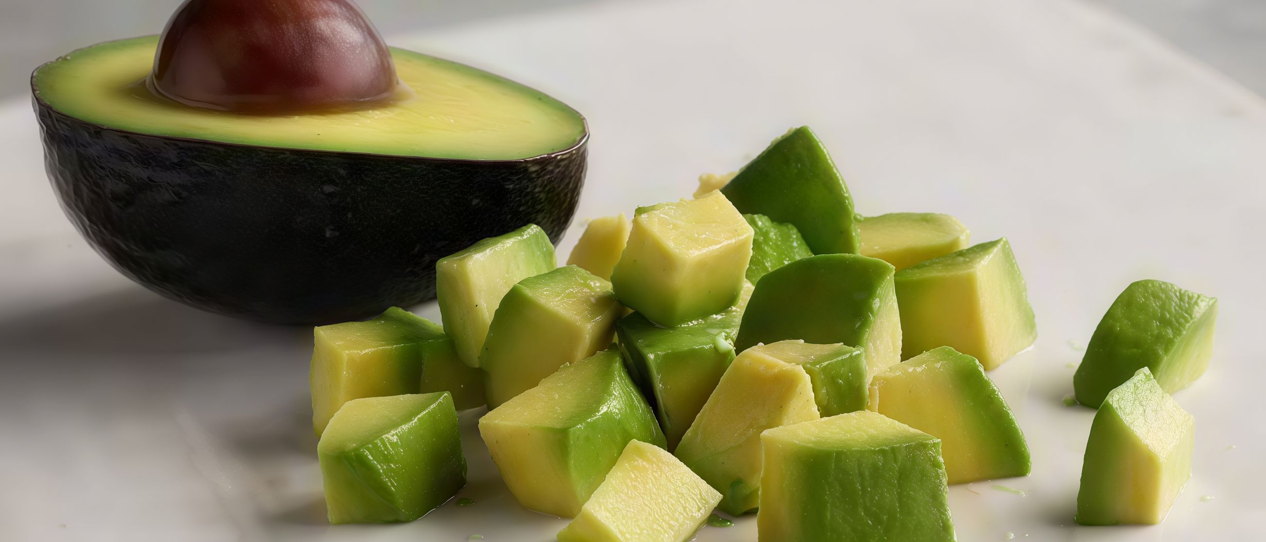 Avocado Pieces With Honey And Nuts