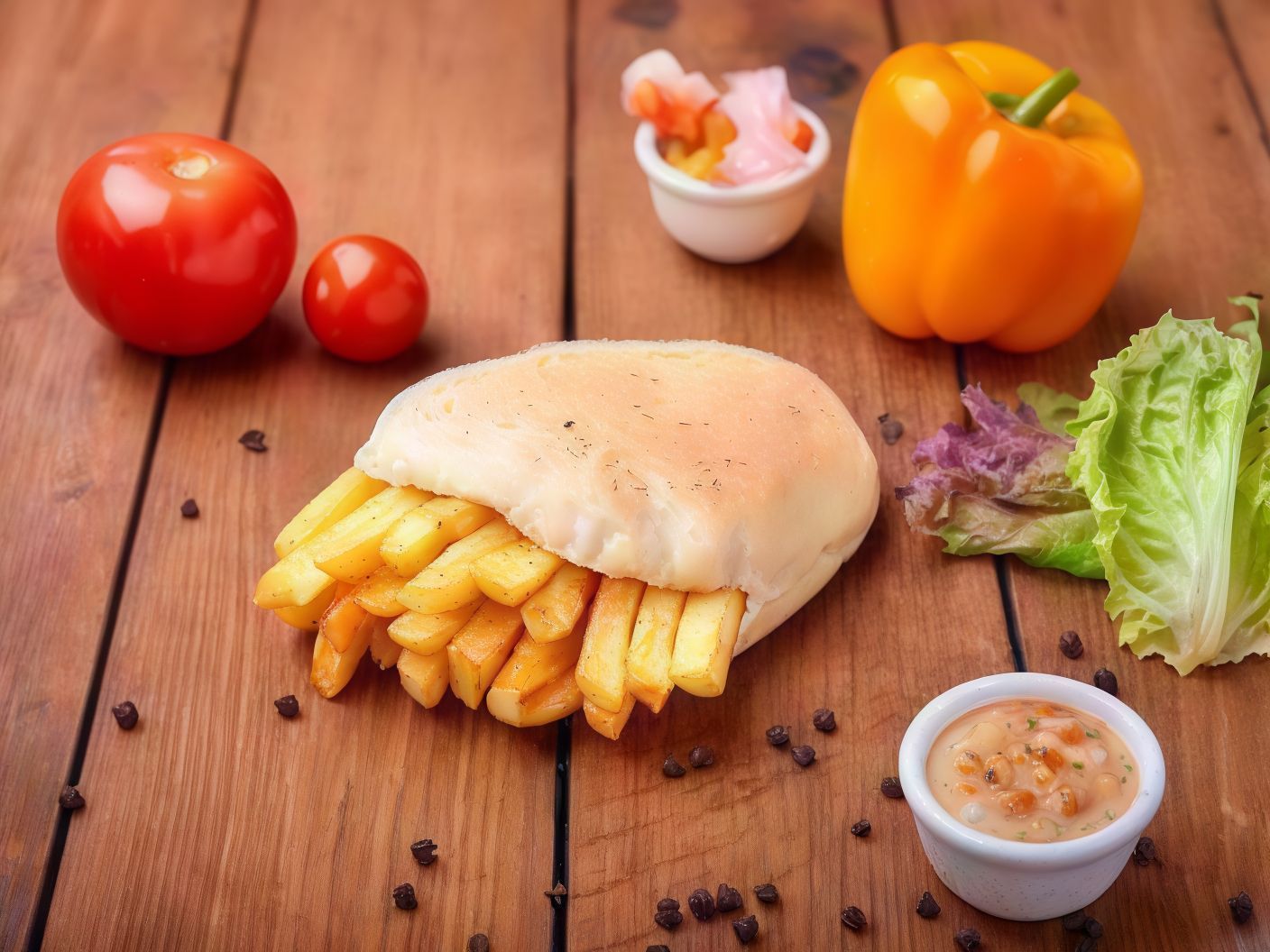 Cheese Potatoes Sandwich