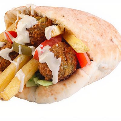 Taamia With Ketchub French Fries Sandwich