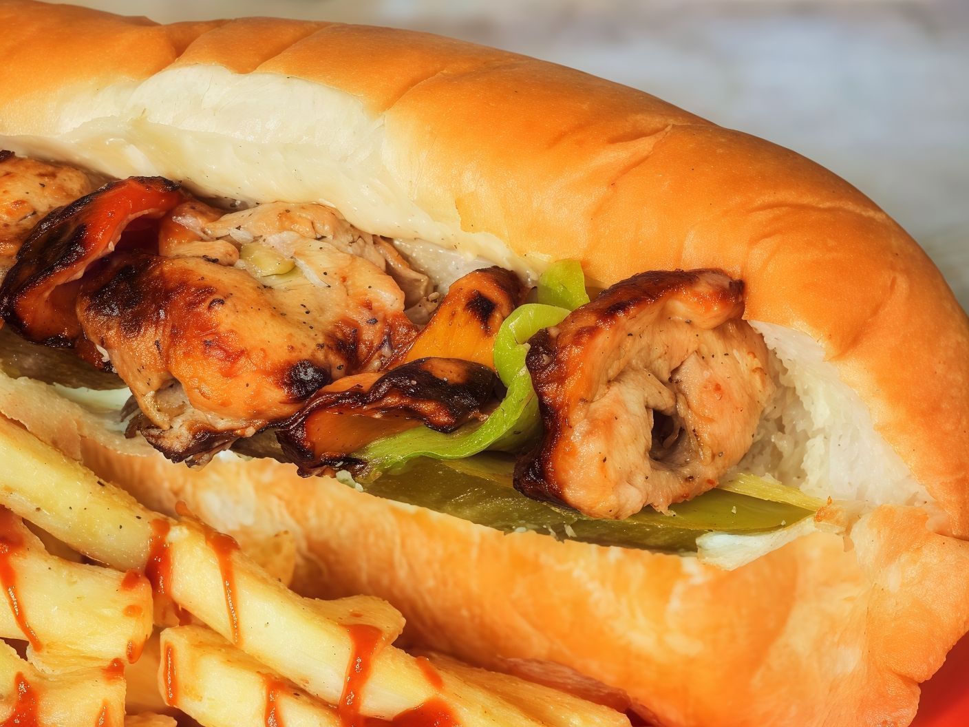 Grilled Veal Kebab Sandwich