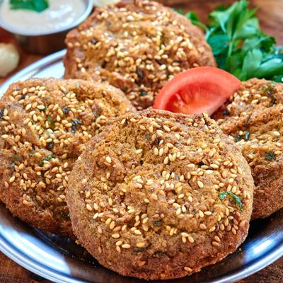 Ta'ameya Patty with Kiri Cheese