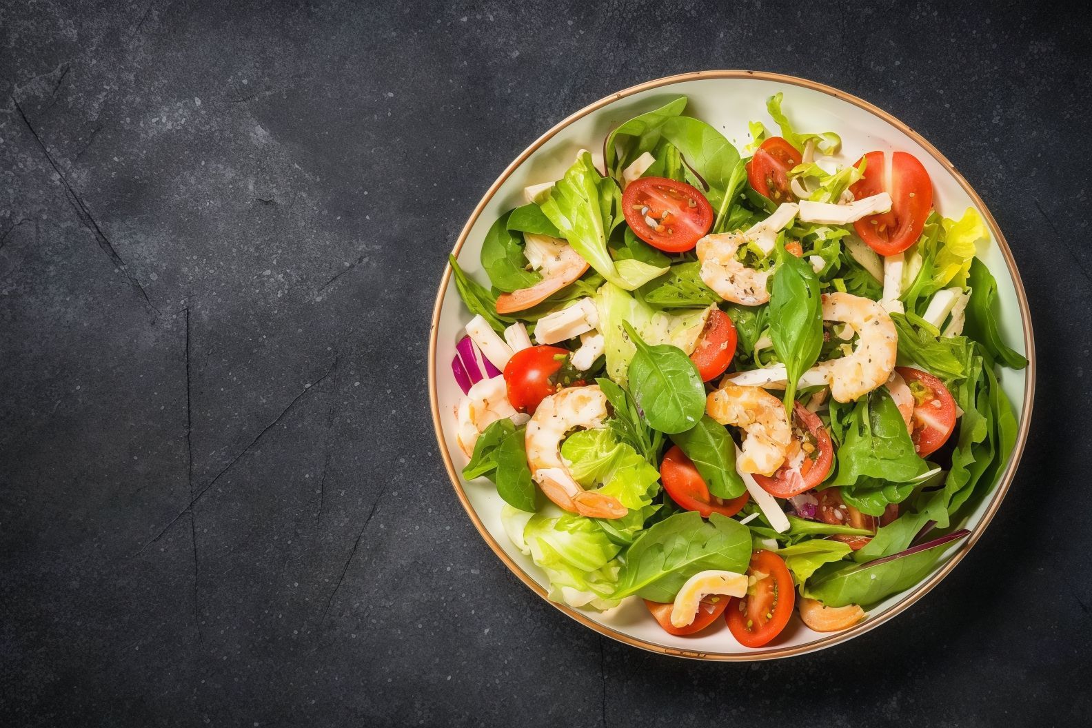 Salad set for 4 people