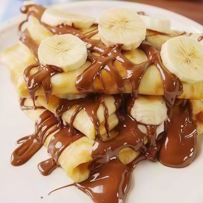 Chocolate With Banana Crepe