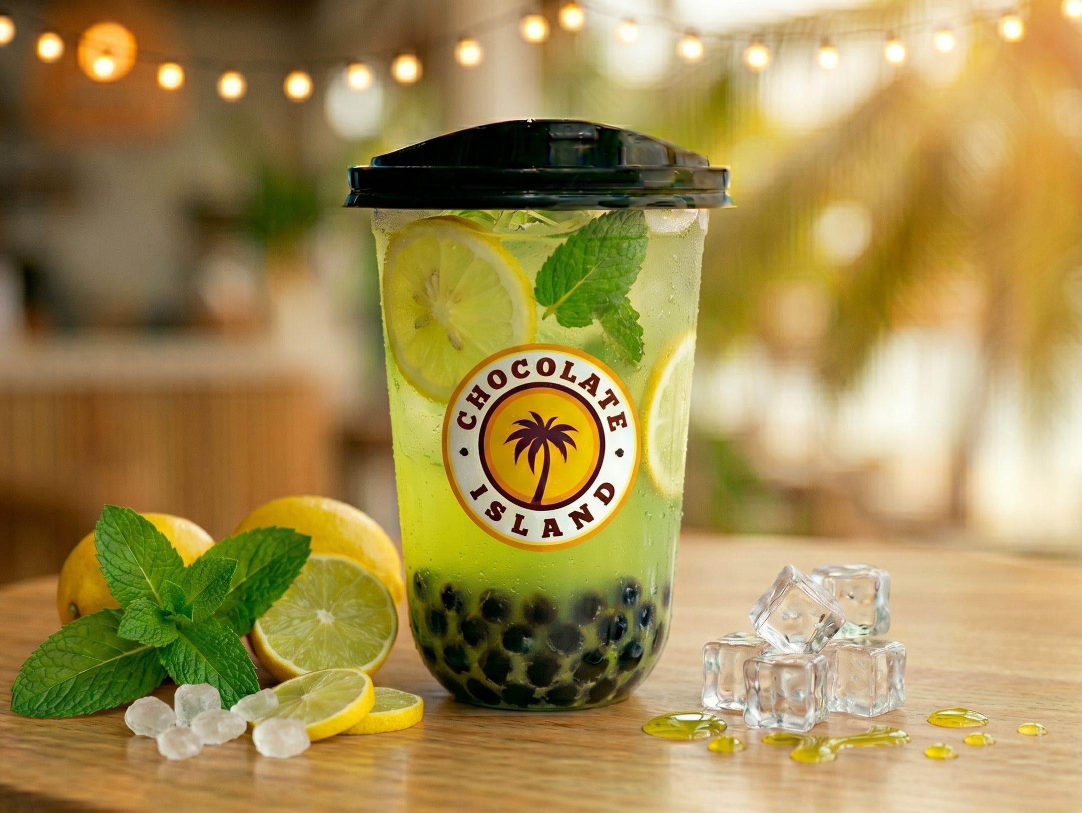 Lemon Mint Boba