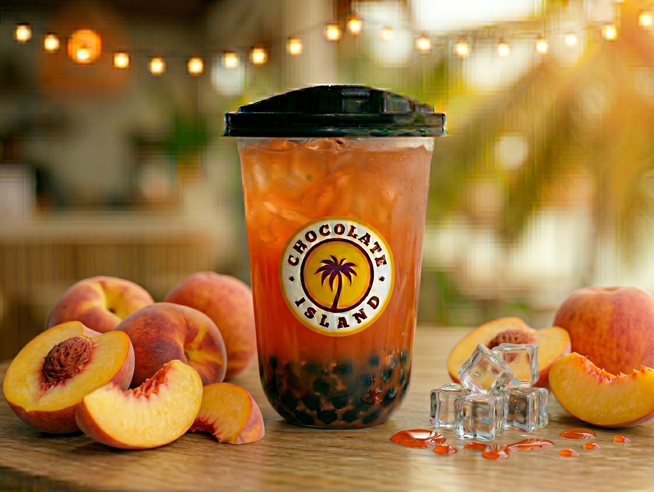 Peach Boba