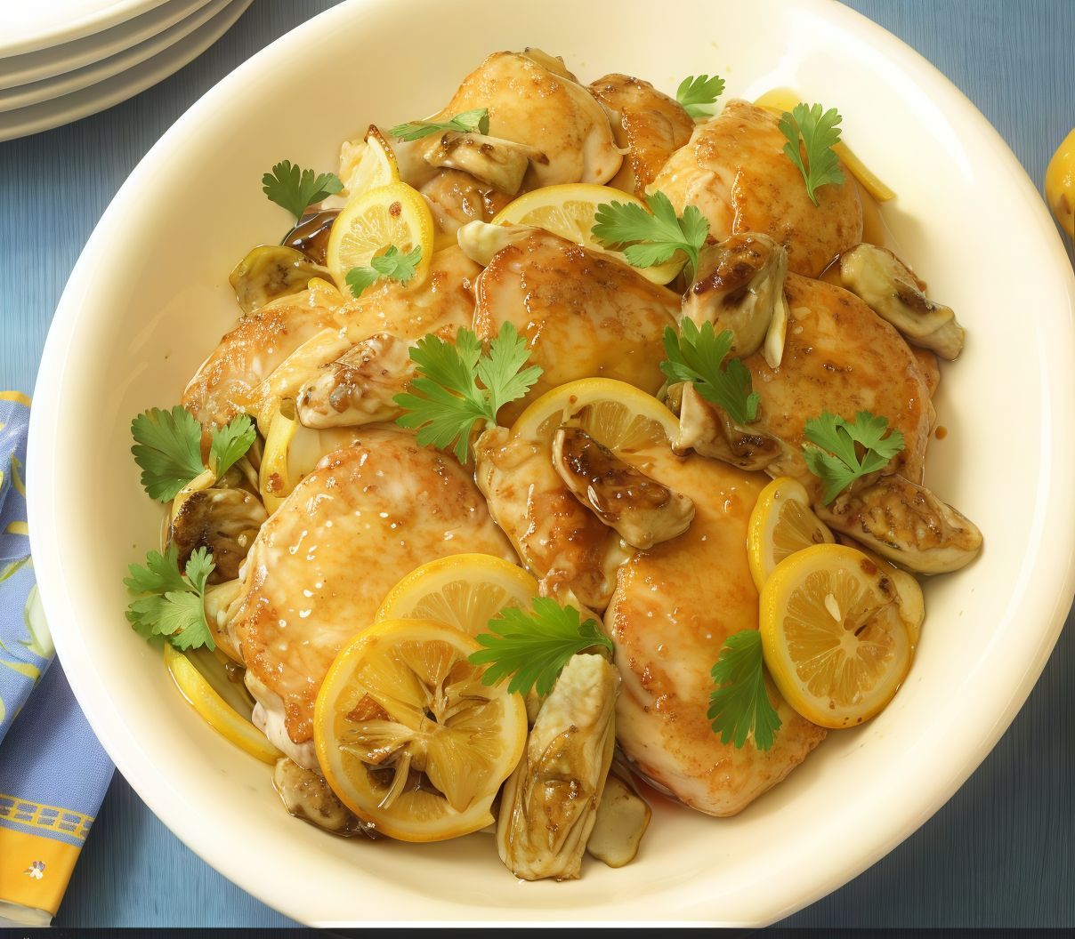 Pickled Lemon with Safflower Chicken