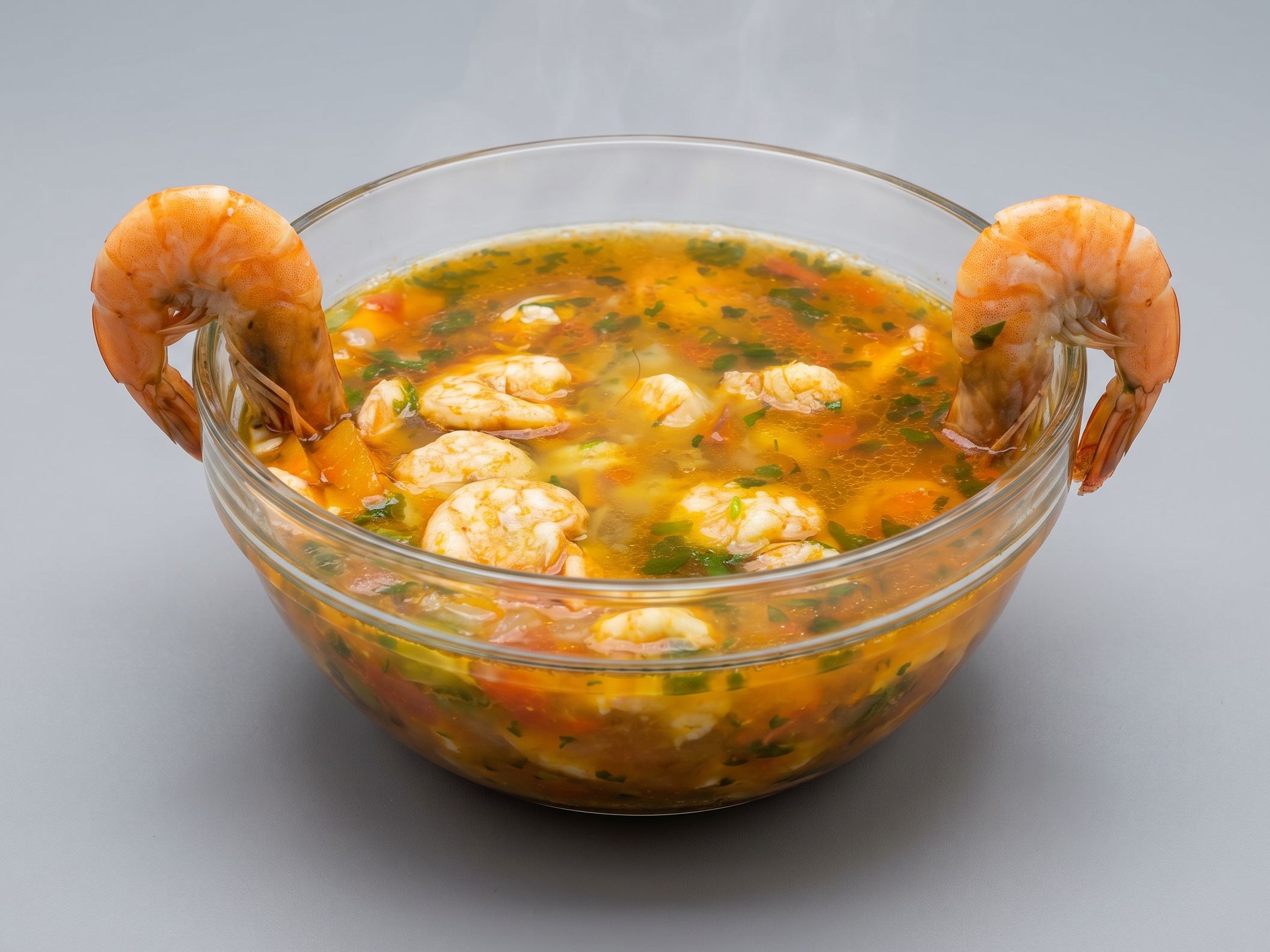 Shrimp Soup with Red Sauce