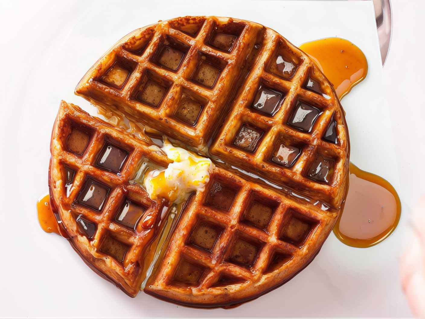 Waffle With Sauce