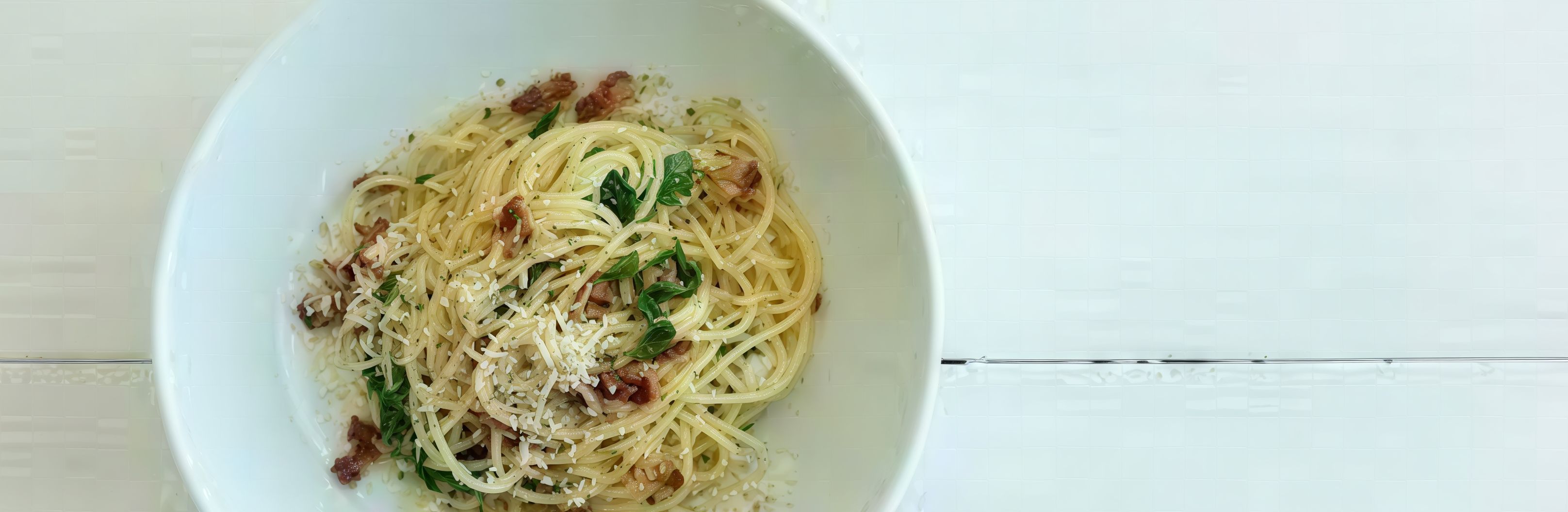 Spaghetti Beef Bacon E Rucola