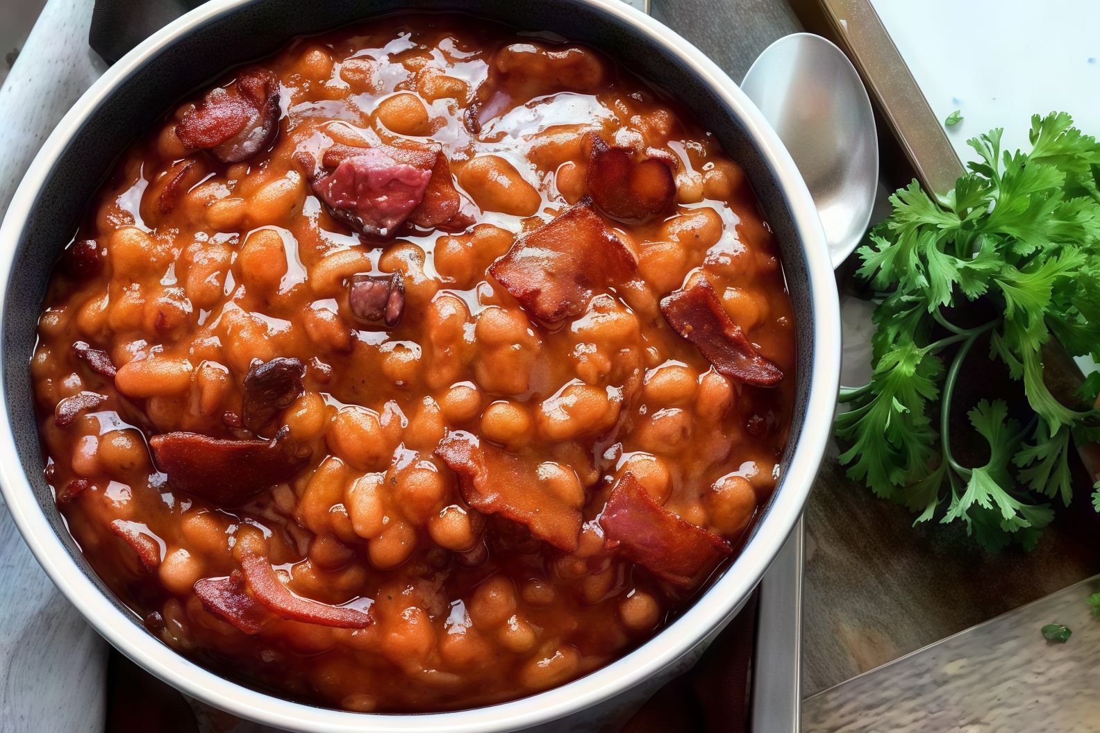 Bean with Pastrami