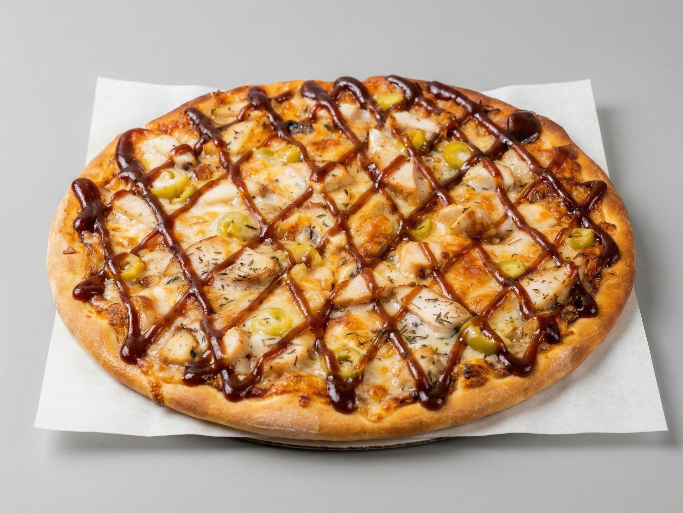 Crunchy Chicken Crispy BBQ pizza