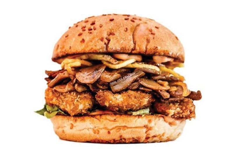 Mushroom Caramelized Burger