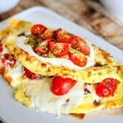 Omelet With Mozzarella Cheese Platter