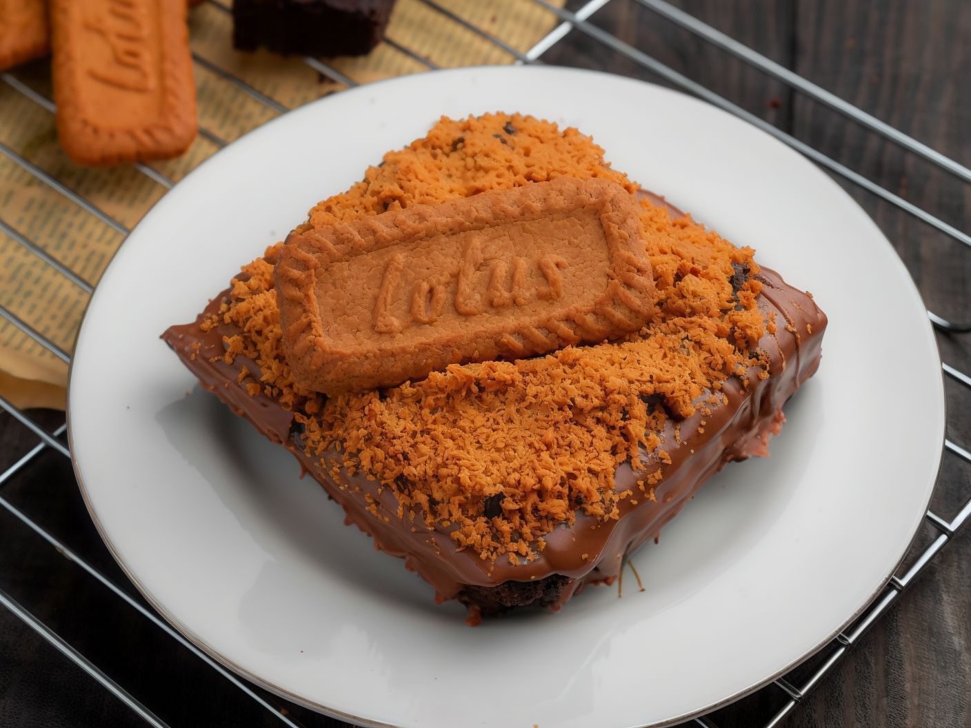Fasting Lotus Brownies