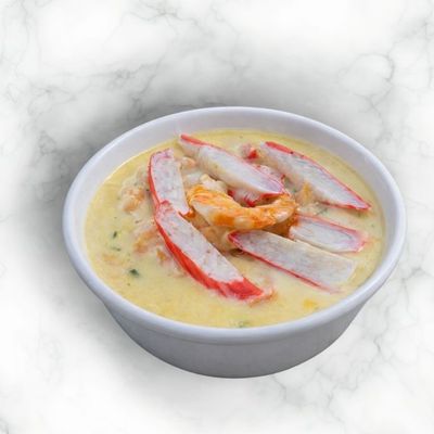 Creamy Shrimp & Crab Sticks Soup
