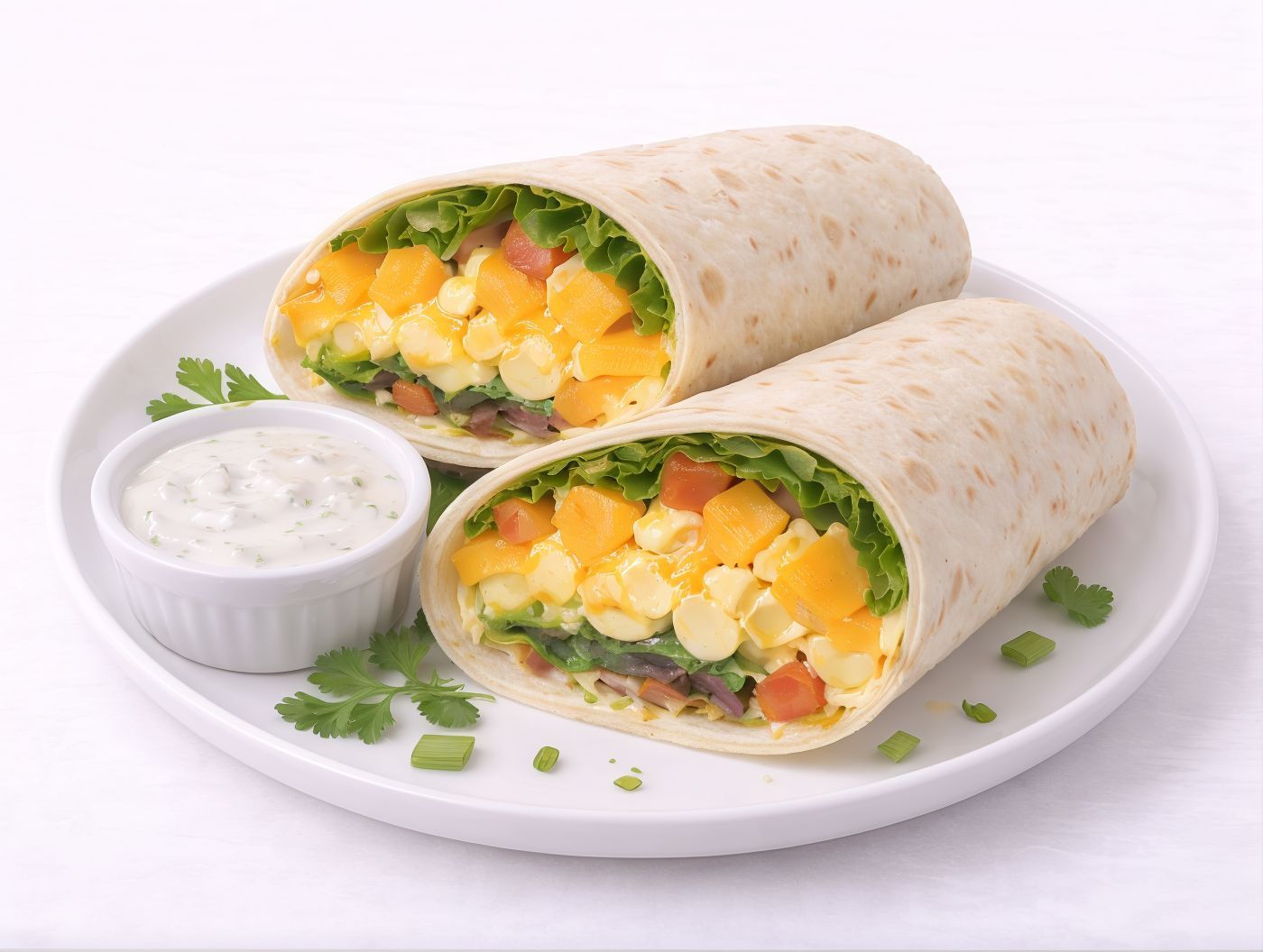 Double Cheese Egg Wrap