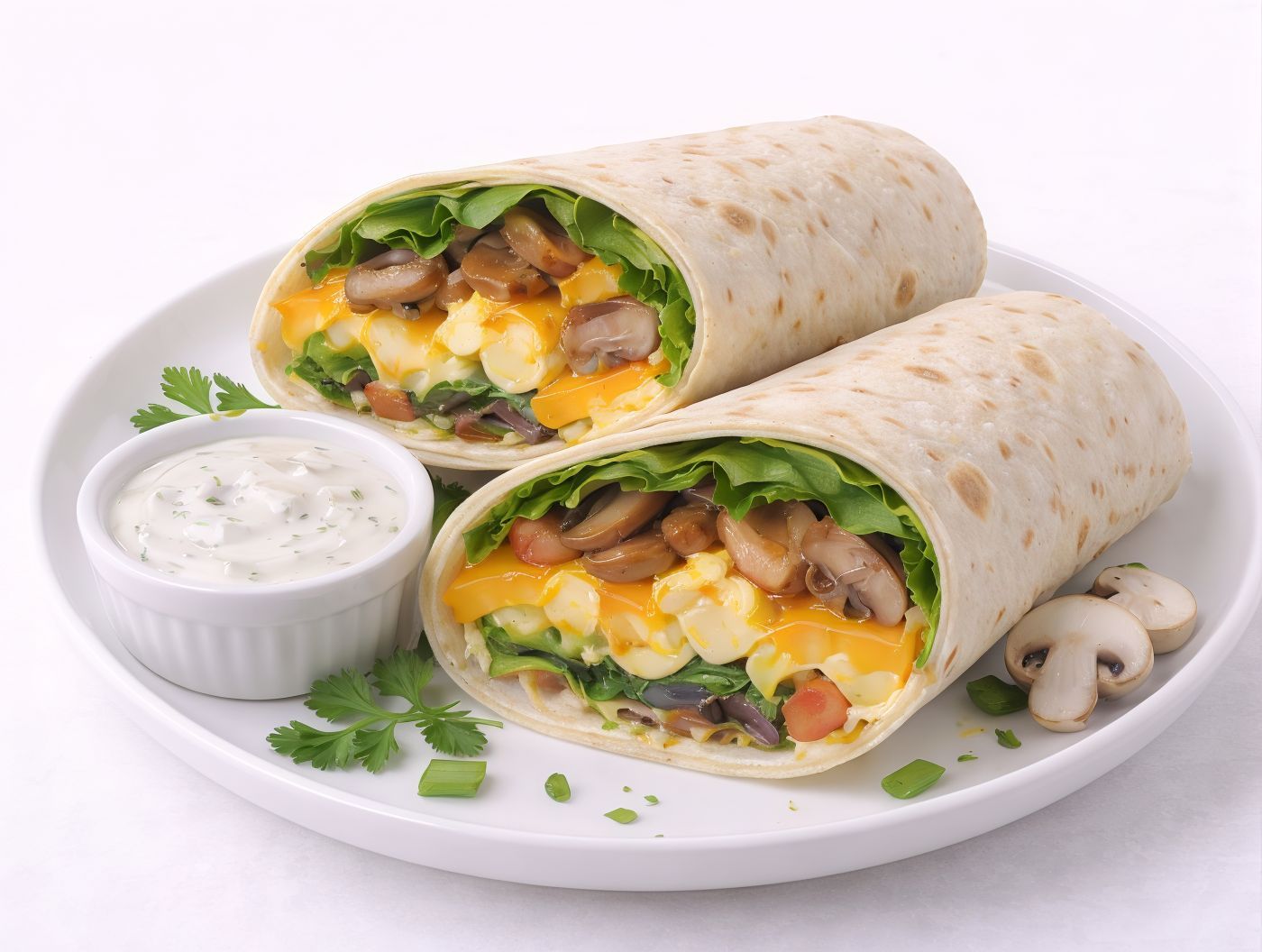 Egg Mushroom Wrap