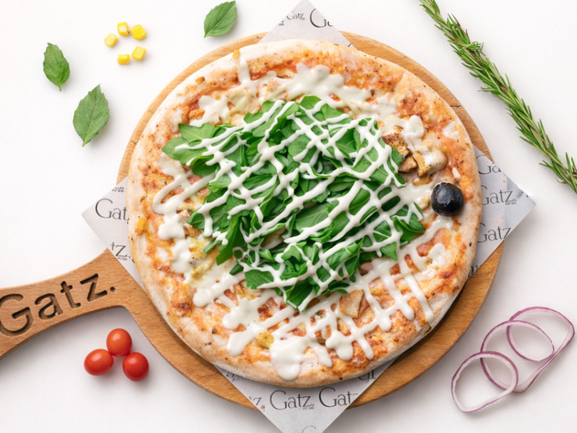 Chicken Caesar Pizza