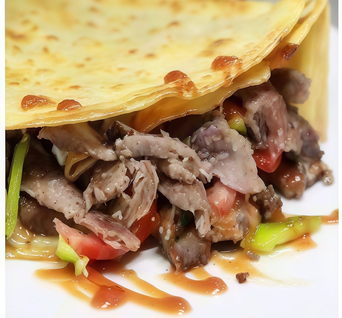 Grilled Salami Crepe