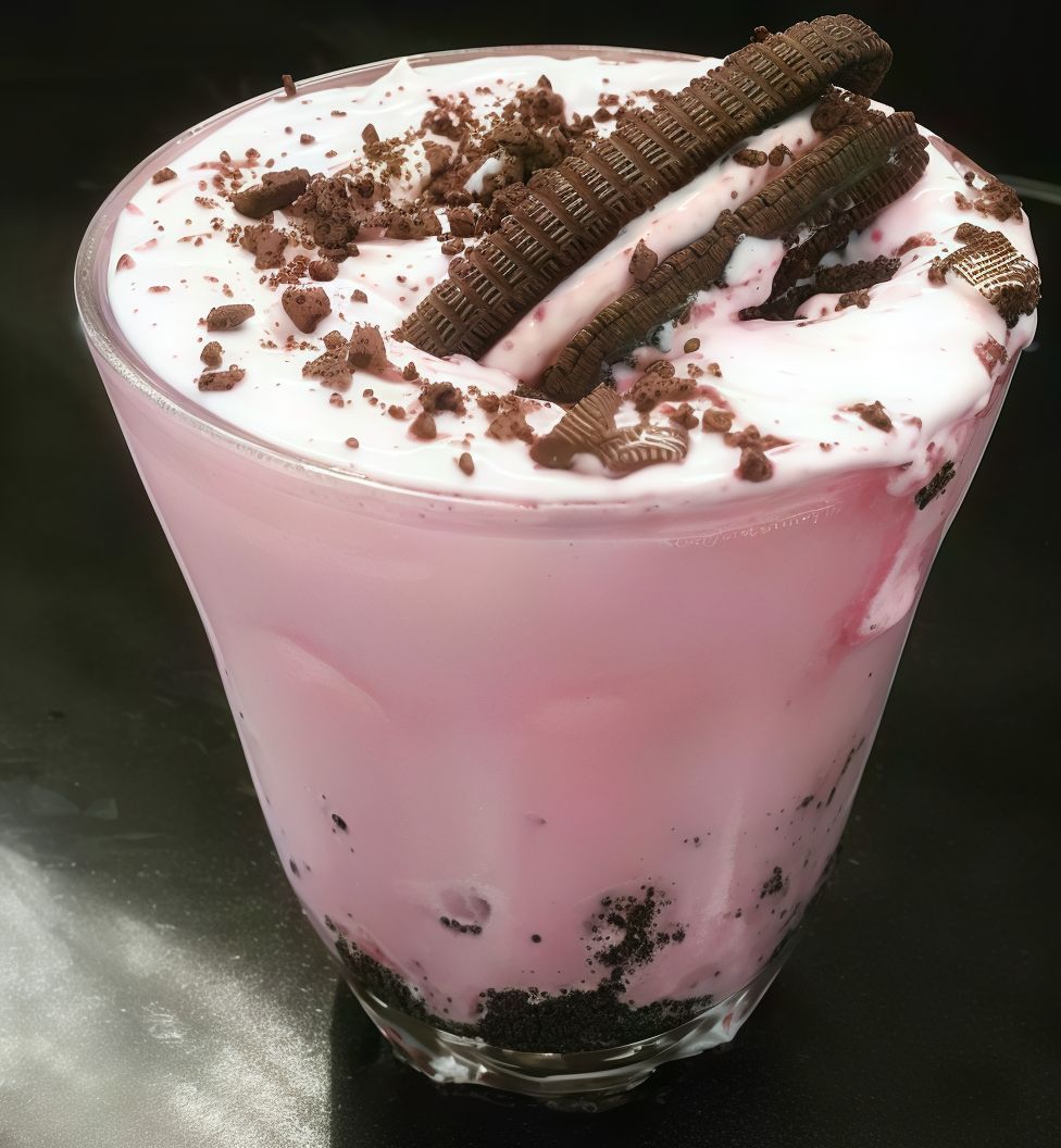 Oreo Strawberry Milkshake
