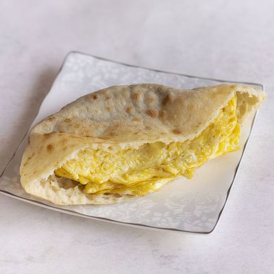 Omelette Sandwich With Old Cheese