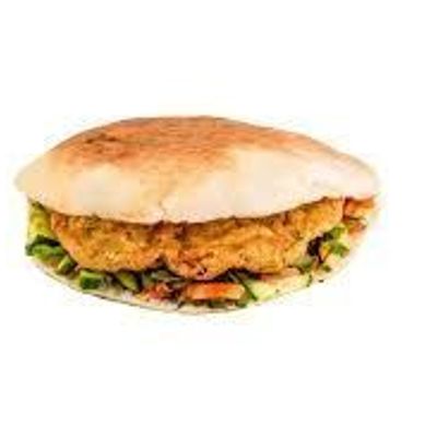 French Omelette Falafel Sandwich