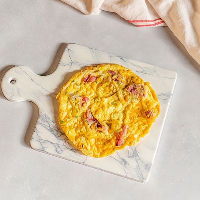 Omelette With Pastrami Plate