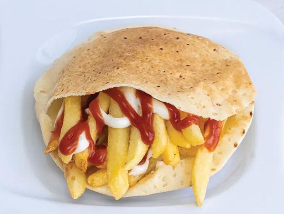 Potato sandwich with Moniz ketchup