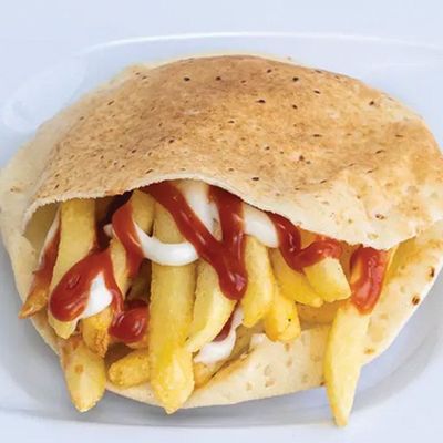 Potato sandwich with Moniz ketchup