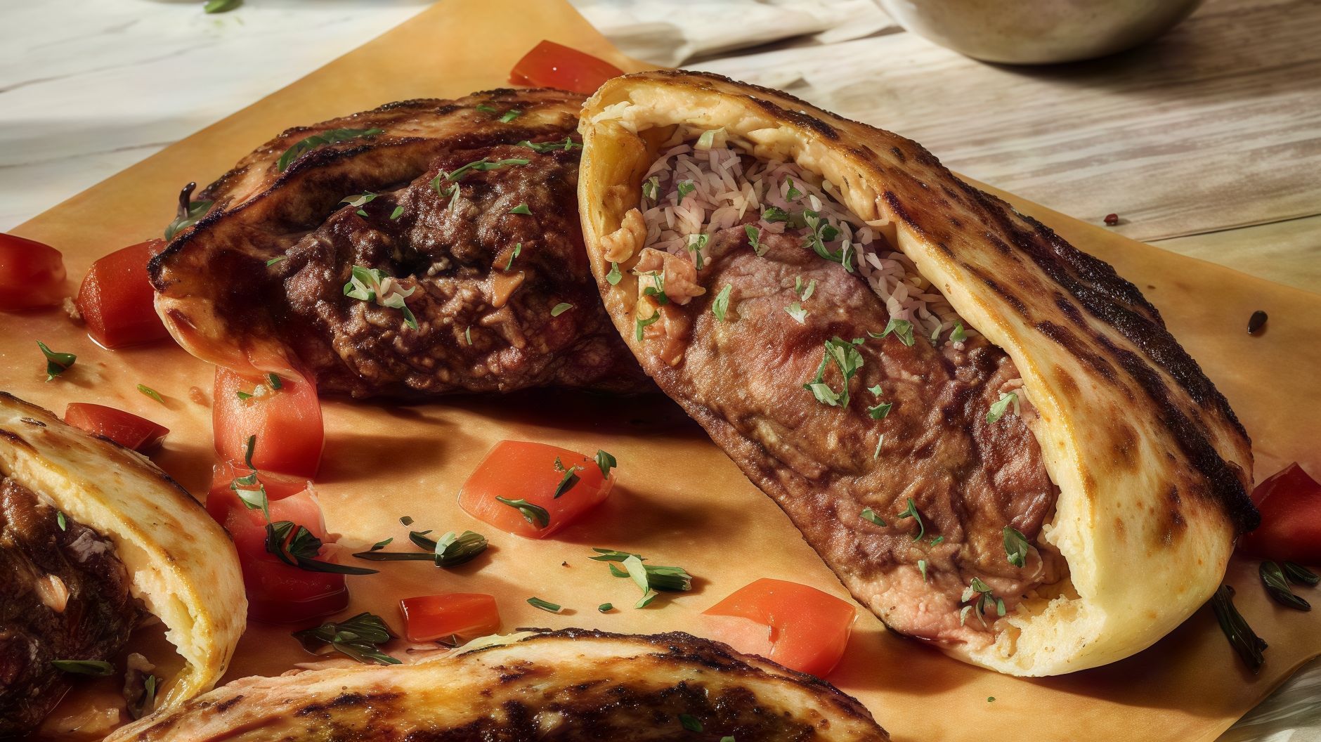 Mix meat Hawawshi