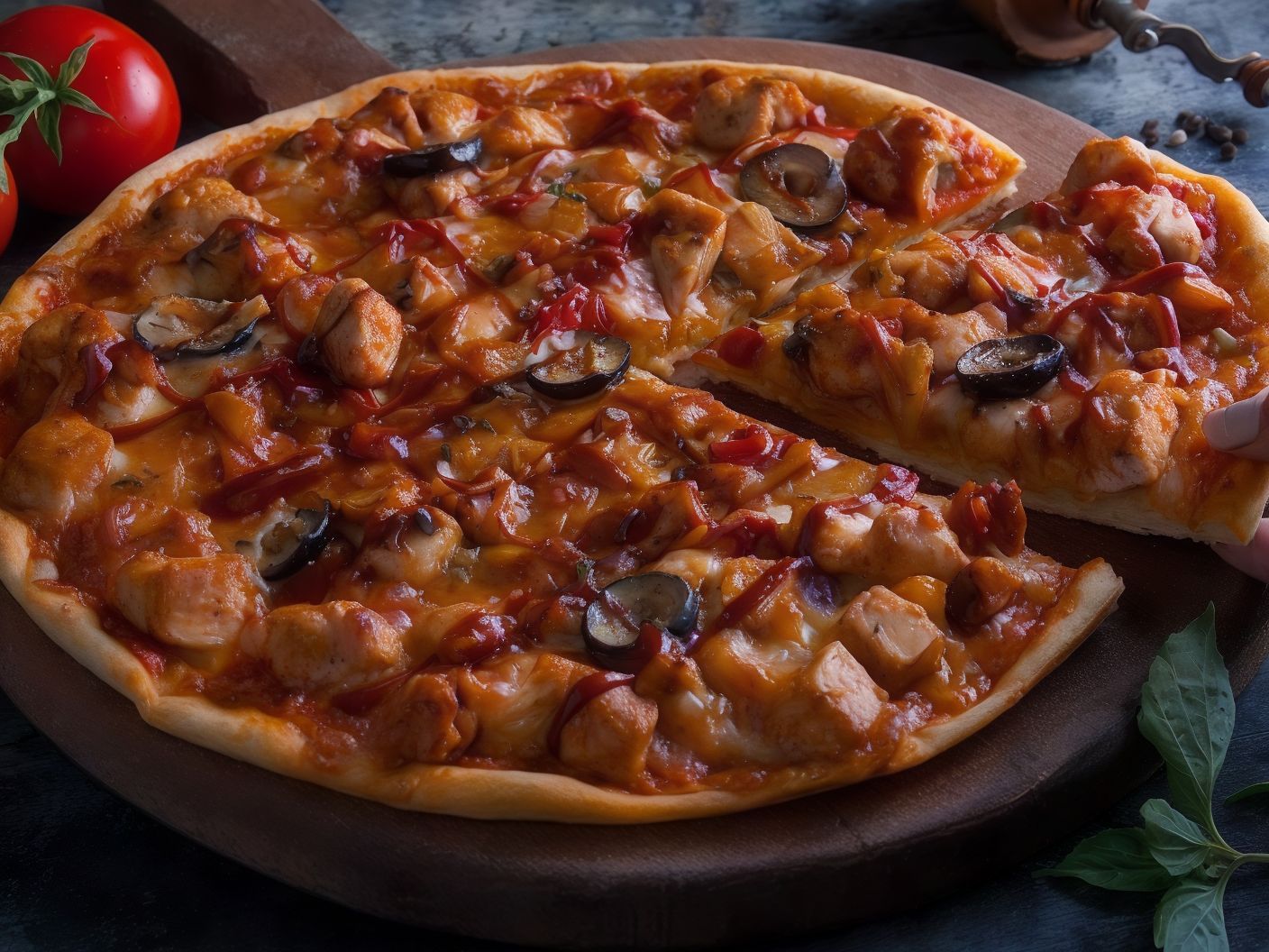 BBQ Chicken Italian Pizza
