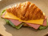 cheddar roast beef croissant