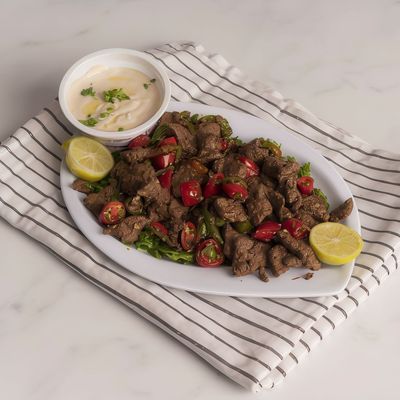 Liver With Tahini Platter