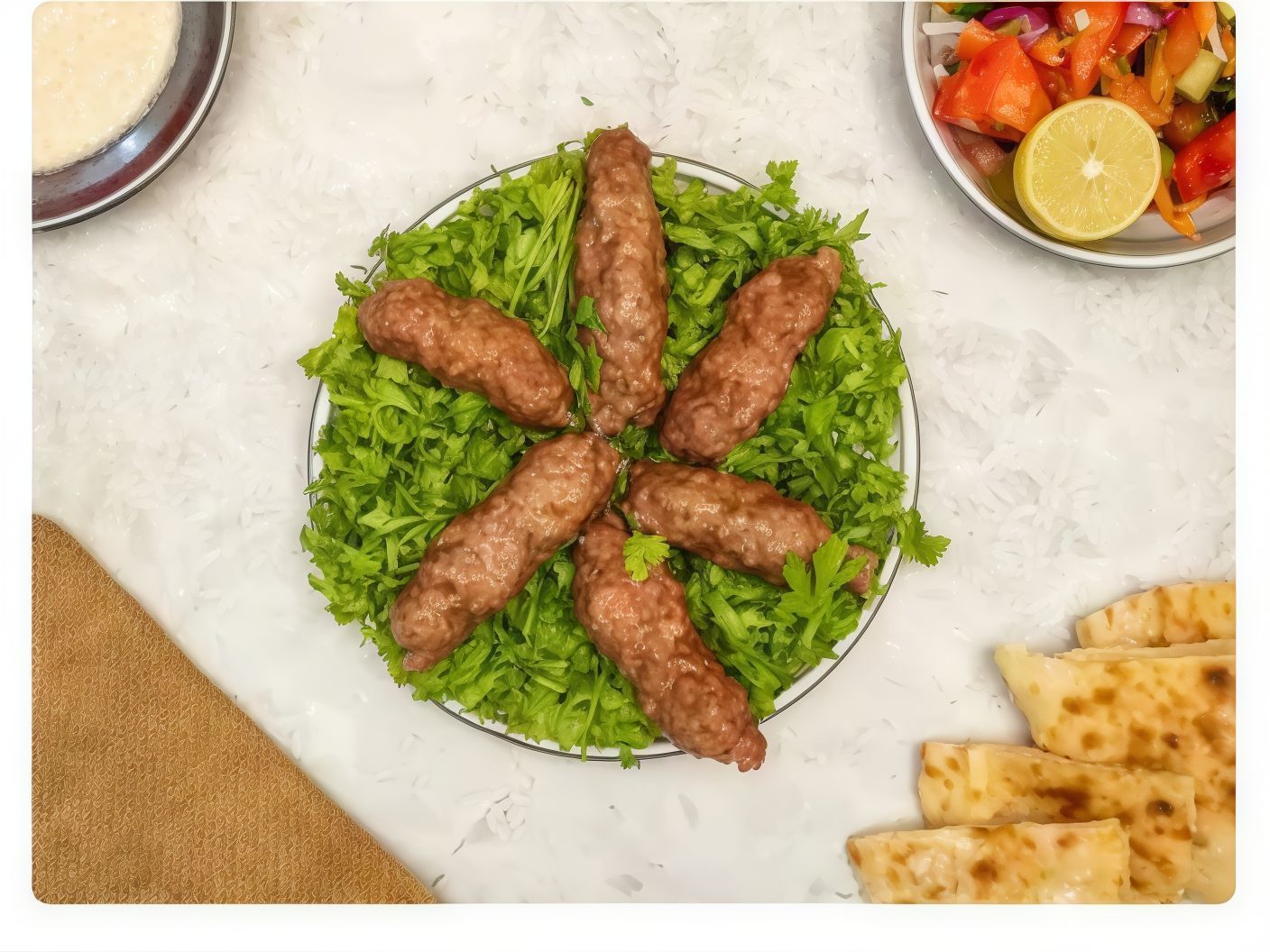 Kofta and rice order