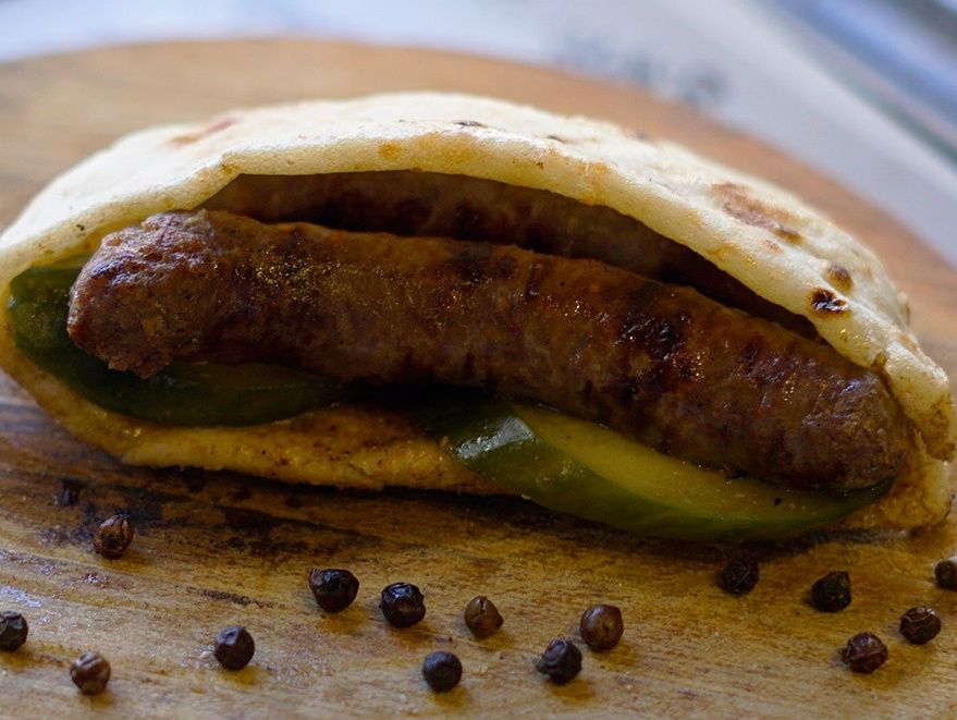 Grilled Sausage Sandwich