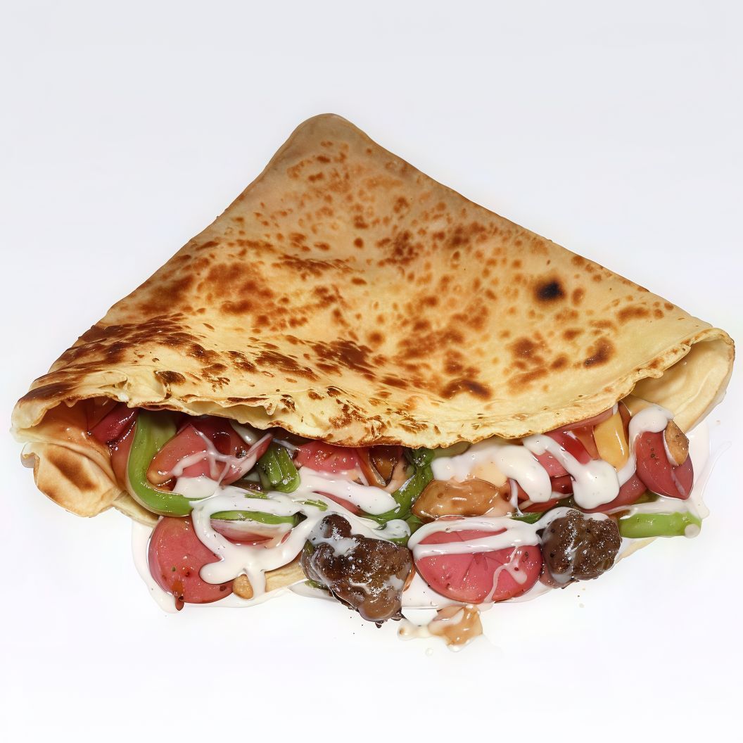 Crispy and Hot dog Crepe