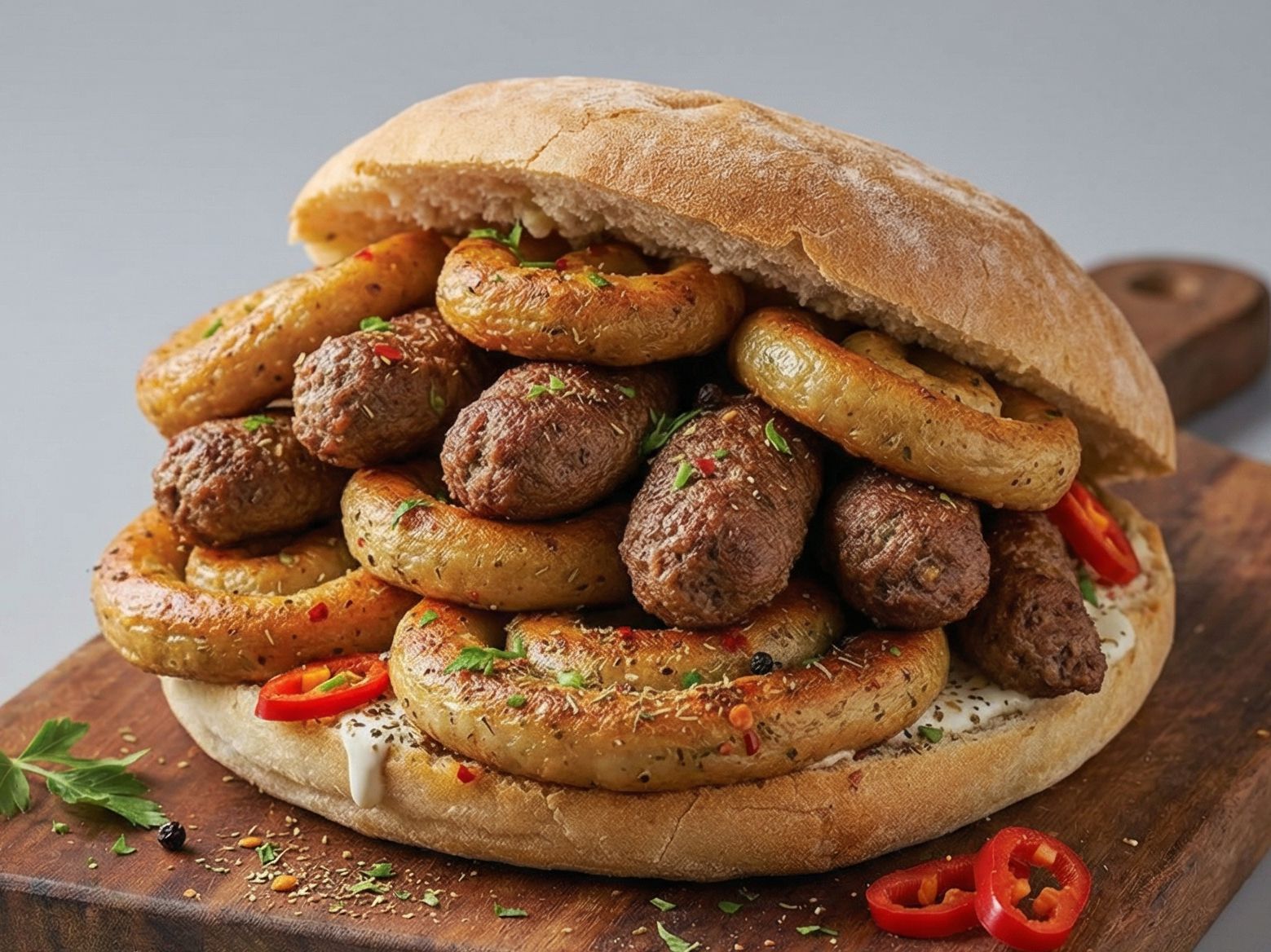 Fesha, Kofta, and Mombar Loaf