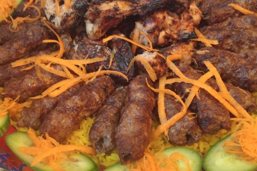 Abu El Hassan Mixed Family Tray Platter Kebab