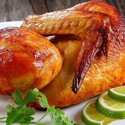 نصف دجاج مع باستا