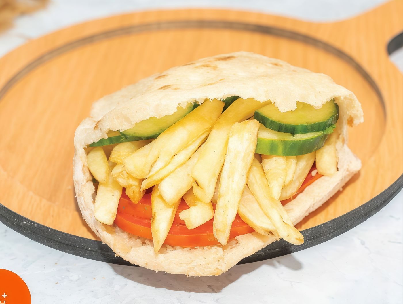 French fries sandwich