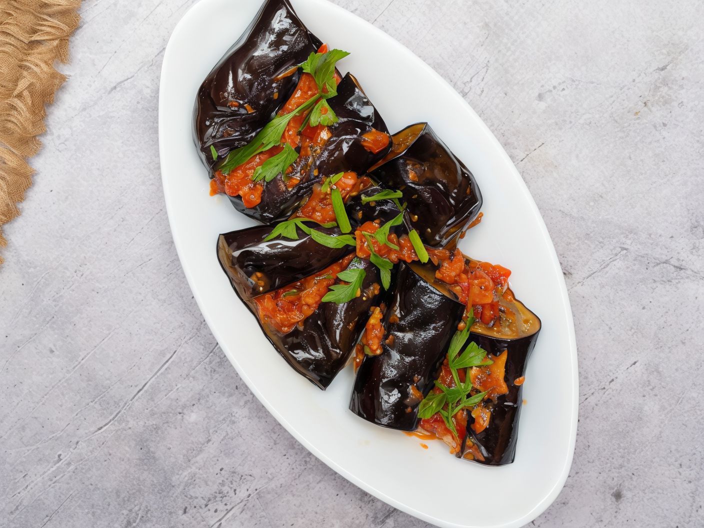 Pickled Eggplant Plate