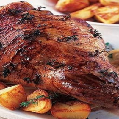 Mutton Shank With Potato Casserole