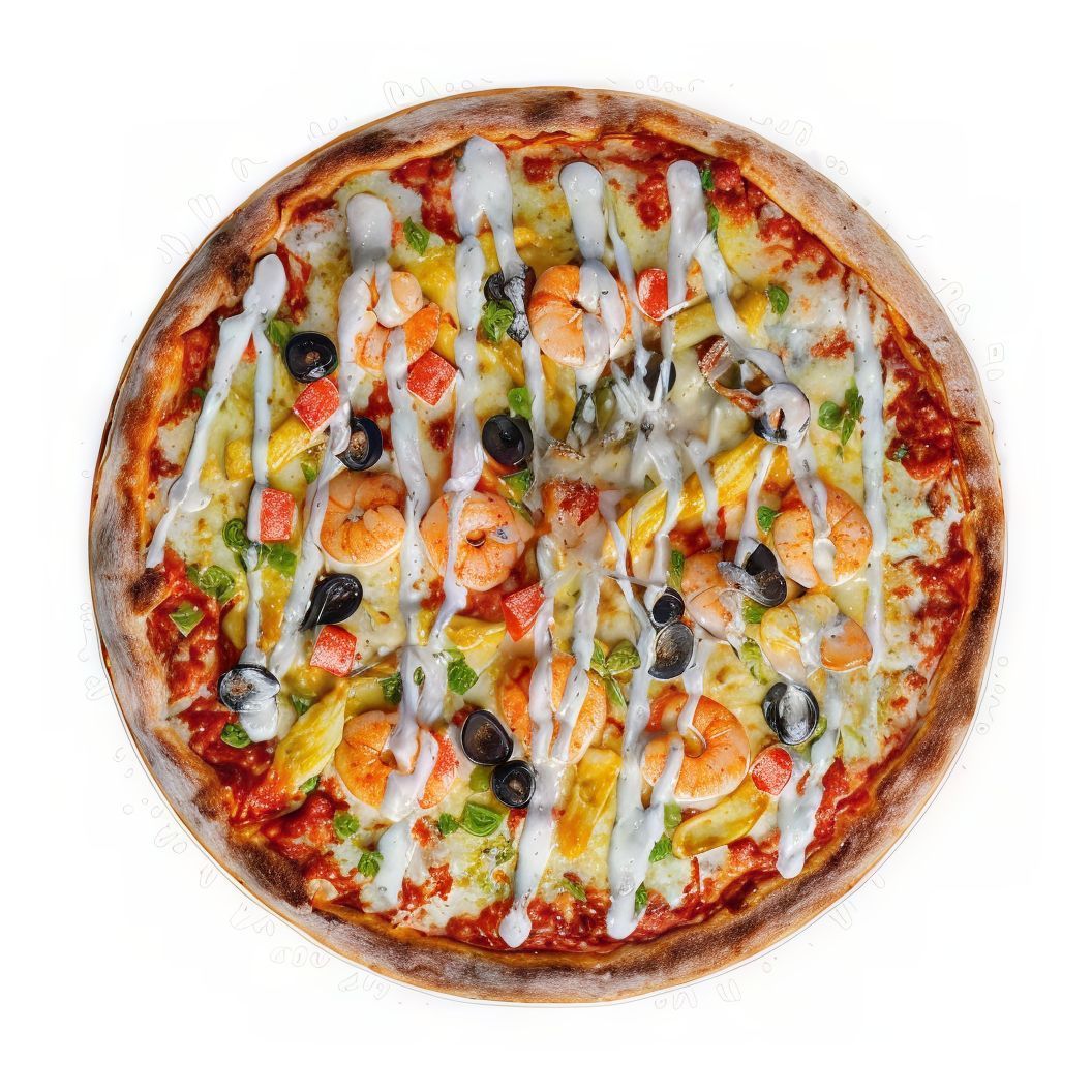 Seafood Ranch Pizza
