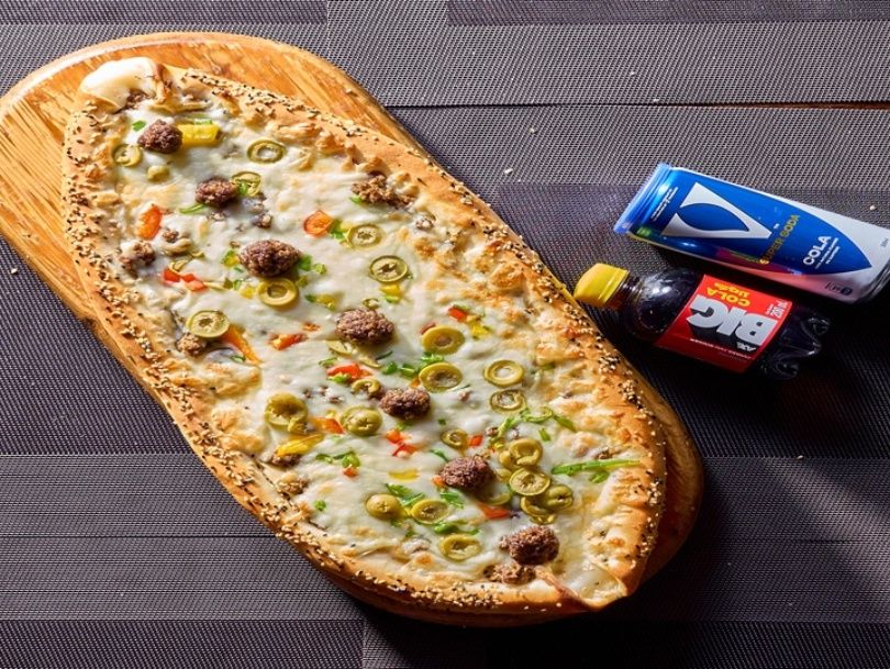 Pide with Sausage and Cheese