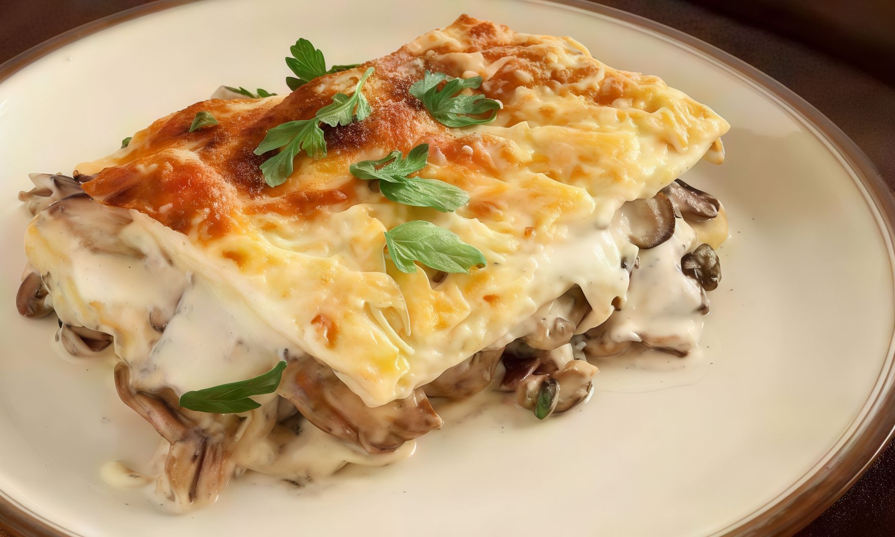 Bechamel Pasta With Mushroom